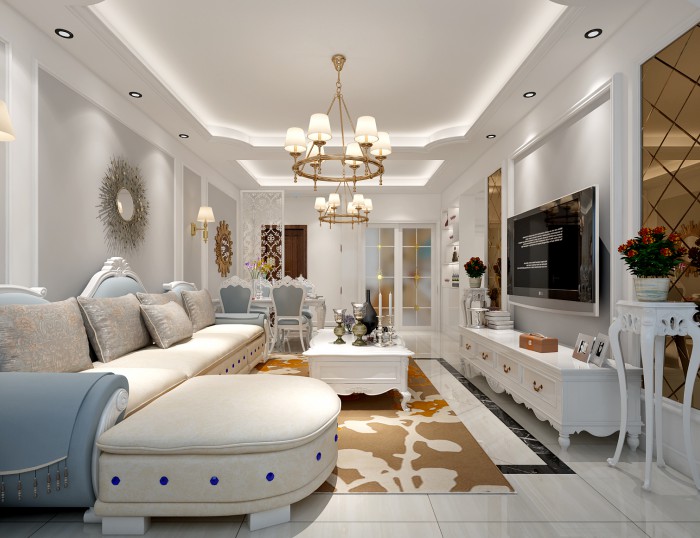 萊陽國際公館—簡(jiǎn)歐風(fēng)格裝修效果圖